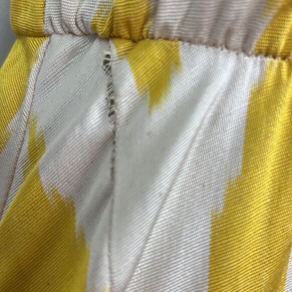 Punicana Sultan one sleeve silk blend Maxi dress in yellow and white size XS - Picture 8 of 14